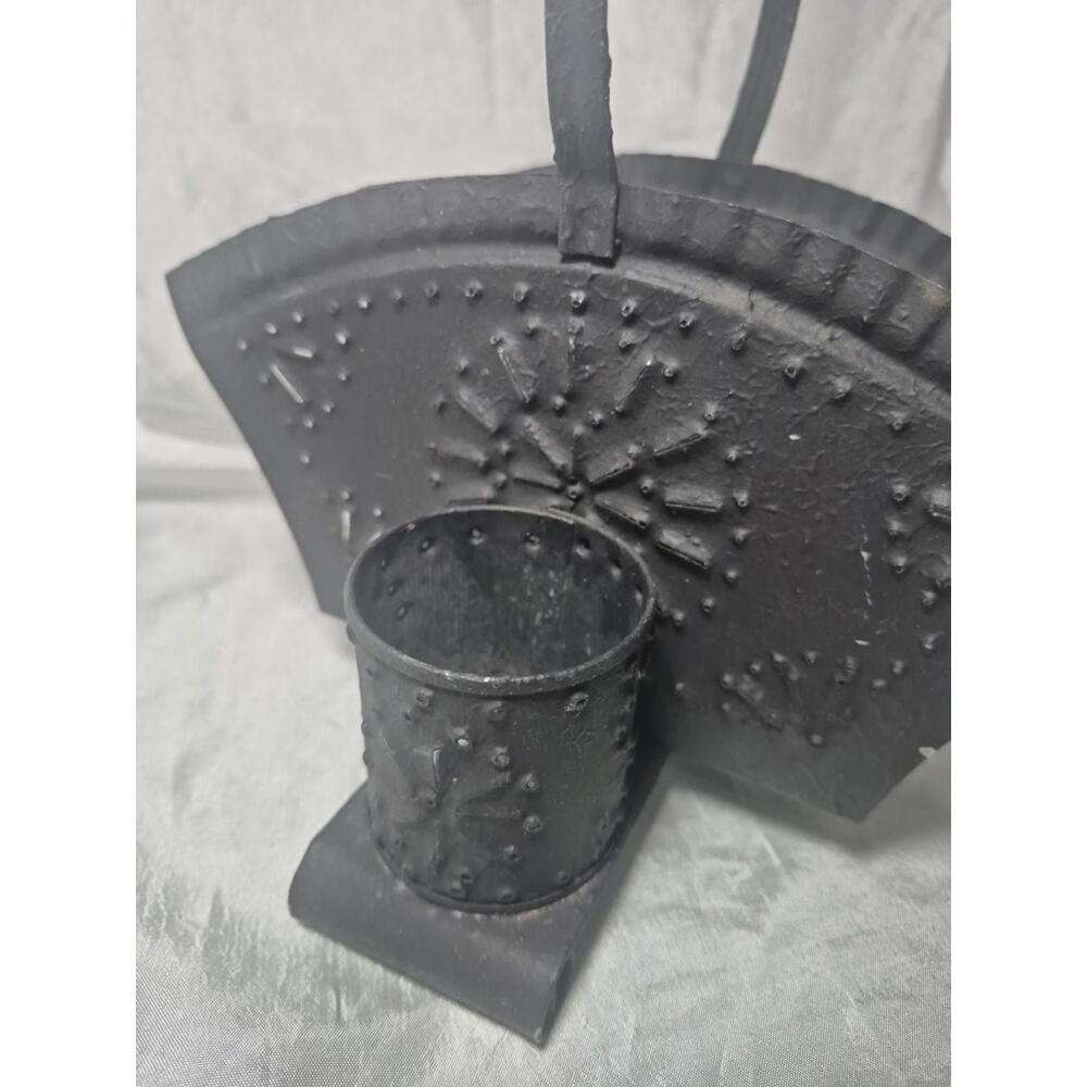Tin Punch Napkin And Shaker Holder Antique Style - Picture 7 of 16